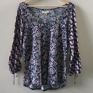 Lucky Brand Tops - Pretty, Soft Navy/Pink Top Lucky Brand Tops - Pretty, Soft Navy/Pink Top